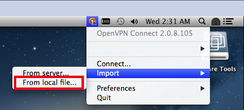 open vpn for mac?